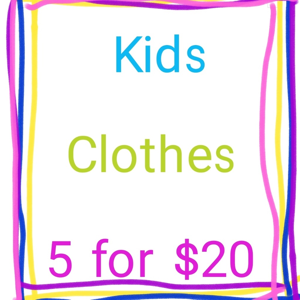 Kids dresses, skirts, shirts, tees